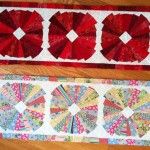 uneven fans table runner